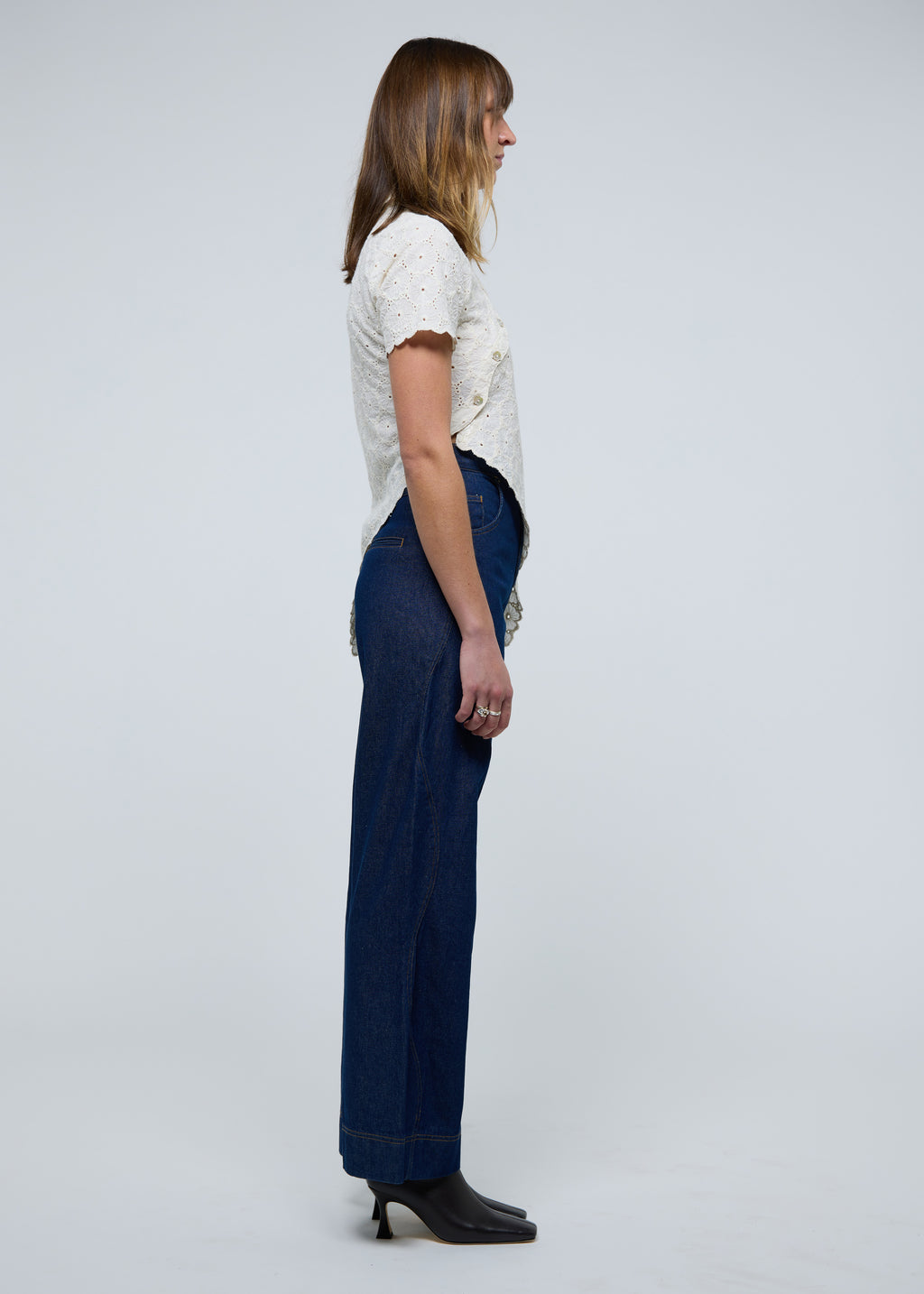Daisy Asymmetric Top - Ivory