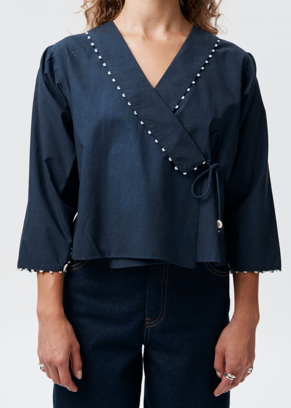 Wrap Top - French Navy