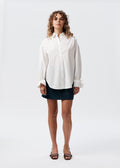 Say the Label Peggy Shirt Ivory Cotton Poplin Women's Shirt Australia